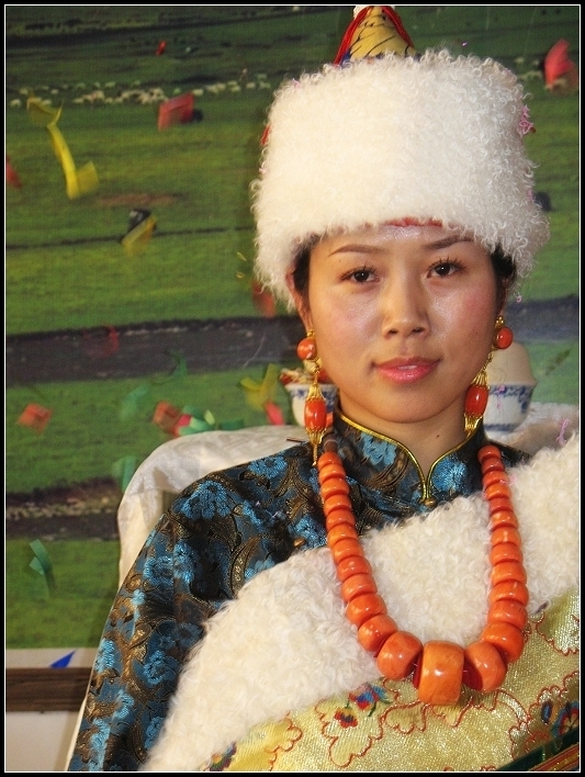 漂亮的藏族新娘